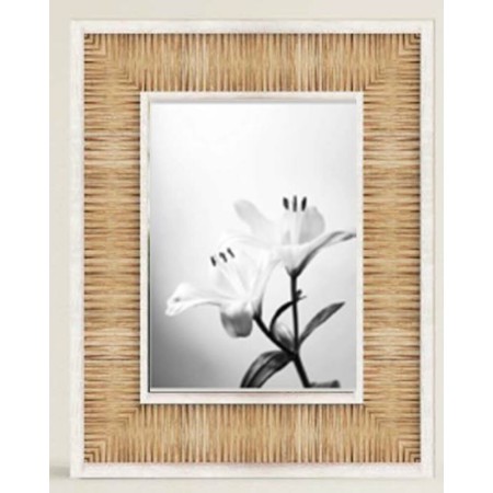 Cadre photo DKD Home Decor Naturel Blanc Bois MDF (19 x 1,5 x 24 cm)