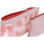 Trousse de toilette DKD Home Decor Bleu Rose Tropical (25 x 4 x 17 cm) (2 Unités)