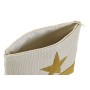 Trousse de toilette DKD Home Decor Naturel Menthe Étoile Moutarde méditerranéen (25 x 6,5 x 16 cm) (2 Unités)