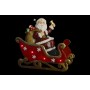 Décoration DKD Home Decor Lumière LED Métal Résine Père Noël (32 x 17 x 29 cm) (2 Unités)