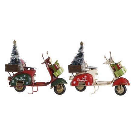 Décorations de Noël DKD Home Decor Motocyclette Métal (17,5 x 7 x 15,5 cm) (2 Unités)