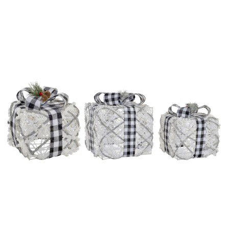 Décorations de Noël DKD Home Decor Rotin (3 Pièces) (25 x 25 x 25	 cm)