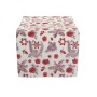 Chemin de Table DKD Home Decor Noël Rouge Beige Polyester Coton (50 x 150 x 0,2 cm)