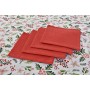 Service de linge de table DKD Home Decor Noël Rouge Polyester Coton Vert (150 x 150 x 0,2 cm)