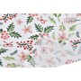 Chemin de Table DKD Home Decor Noël Rouge Polyester Coton Blanc Vert (50 x 150 x 0,2 cm)