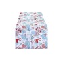 Chemin de Table DKD Home Decor Noël Rouge Polyester Coton Bleu ciel (50 x 150 x 0,2 cm)