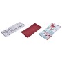 Ensemble de Chiffons DKD Home Decor Fleurs Renne Rouge Coton (60 x 0,5 x 40 cm)