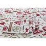 Service de linge de table DKD Home Decor Noël Rouge Polyester Coton Blanc (150 x 150 x 1 cm) (2 Unités)