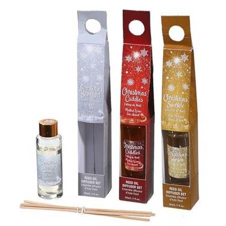 Désodorisant DKD Home Decor Verre Noël (30 ml) (3 Unités)