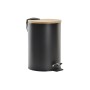 Corbeille à papier DKD Home Decor Naturel Noir Bambou (17 x 17 x 24 cm) ((3 L))