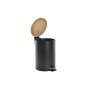 Corbeille à papier DKD Home Decor Naturel Noir Bambou (17 x 17 x 24 cm) ((3 L))