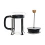 Cafetière à Piston DKD Home Decor Noir Acier inoxydable (800 ml)