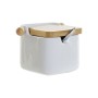 Sucrier DKD Home Decor Blanc Basique Bambou Dolomite (10,5 x 8 x 8 cm)