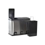 Poubelle recyclage DKD Home Decor Argenté Noir Acier inoxydable Basique (59 x 33 x 48 cm) (45 L)