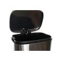 Poubelle DKD Home Decor Argenté Acier inoxydable Basique (34 x 32 x 63 cm) (40 L)