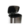 Poubelle DKD Home Decor Argenté Acier inoxydable Basique (28,6 x 25,2 x 38,4 cm) (12 L)