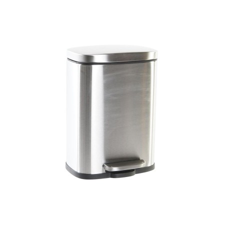Poubelle DKD Home Decor Argenté Acier inoxydable Basique (21,5 x 18,5 x 30 cm) (5 L)