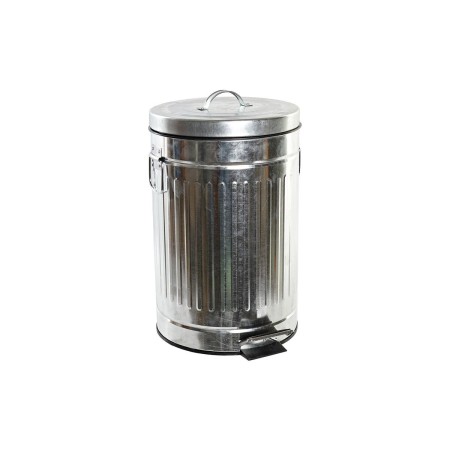 Poubelle DKD Home Decor Argenté Fer Basique (29 x 29 x 43 cm) (12 L)