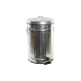 Poubelle DKD Home Decor Argenté Fer Basique (29 x 29 x 43 cm) (12 L)