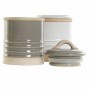 Boîte DKD Home Decor Porcelaine Gris Blanc Vintage (2 Unités)