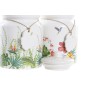 Boîte DKD Home Decor Jardin Multicouleur Tropical Dolomite (2,3 L) (2 Unités)