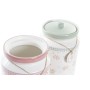 Boîte DKD Home Decor Rose Vert Dolomite Vichy (2,3 L) (2 Unités)