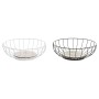 Coupe à fruits DKD Home Decor Métal MDF (28 x 28 x 11 cm) (2 Unités)