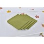 Service de linge de table DKD Home Decor Tropical Polyester Coton Vert (150 x 150 x 0,5 cm)