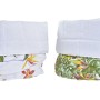 Porte-serviettes DKD Home Decor Tropical Coton (16 x 16 x 10 cm) (2 Unités)