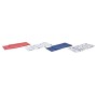 Ensemble de Chiffons DKD Home Decor Rouge Bleu Coton (60 x 40 x 0,5 cm) (2 Unités)