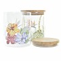 Boîte DKD Home Decor Naturel Bambou Tropical Verre Borosilicaté (700 ml) (2 Unités)