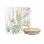 Boîte DKD Home Decor Naturel Multicouleur Bambou Tropical Verre Borosilicaté (1 L) (2 Unités)