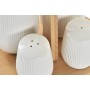 Huilier DKD Home Decor Vinaigrier Naturel Porcelaine Blanc Bambou (17 x 12,5 x 18 cm) (5 pcs)