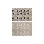 Dessous de plat DKD Home Decor Noir Lin Blanc (45 x 30 x 0,5 cm) (2 Unités)