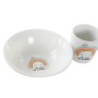 Ensemble Vaisselle pour Enfants DKD Home Decor Porcelaine (2 Unités)