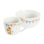 Ensemble Vaisselle pour Enfants DKD Home Decor Porcelaine (2 Unités)