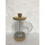 Cafetière à Piston DKD Home Decor Naturel Transparent Bambou Verre Borosilicaté (16 x 9 x 18,5 cm) (600 ml)