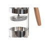 Cafetière à Piston DKD Home Decor Naturel Argenté Acier inoxydable Verre Borosilicaté (16 x 9 x 18,5 cm) (350 ml)