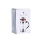 Cafetière à Piston DKD Home Decor Marron Transparent Acier inoxydable Verre Borosilicaté (16 x 9 x 18,5 cm) (350 ml)