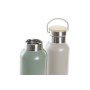 Bouteille Thermique en Acier Inoxydable DKD Home Decor Beige Vert Bambou (500 ml) (2 Unités)