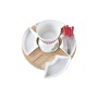 Fondue DKD Home Decor Rouge (26,5 x 26,5 x 1,5 cm) (10 pcs)