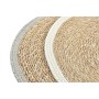 Dessous de plat DKD Home Decor Beige Blanc 2 Unités Jute (38 x 0,5 x 38 cm)