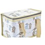 Sac Réfrigérant DKD Home Decor Beige Bleu PP Nylon (21 x 14 x 13 cm) (2 Unités)