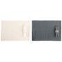 Service de linge de table DKD Home Decor Gris Beige Coton (2 Unités)