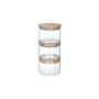 Set de 3 Boites DKD Home Decor Verre Borosilicaté (470 ml)