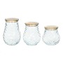 Set de 3 Boites DKD Home Decor Verre Bambou (1,5 L)