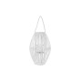 Bougeoir DKD Home Decor Blanc 32 cm Verre osier