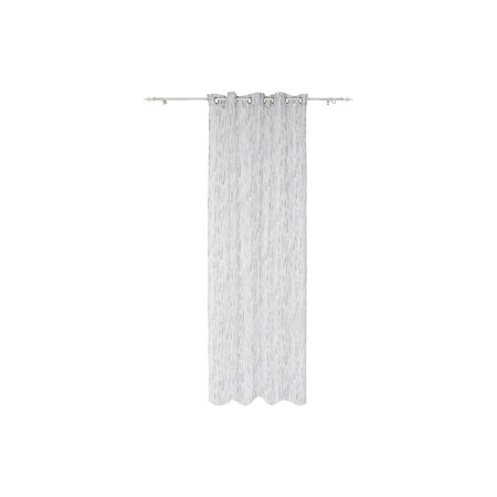 Rideau DKD Home Decor Polyester Blanc Gris clair (140 x 270 cm)