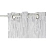 Rideau DKD Home Decor Polyester Blanc Gris clair (140 x 270 cm)