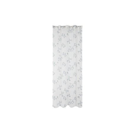 Rideau DKD Home Decor Bleu Métal Polyester Blanc (140 x 270 cm)